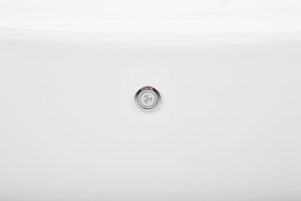 Antigua Freestanding Whirlpool Bath with LED White - Modern Home Interiors